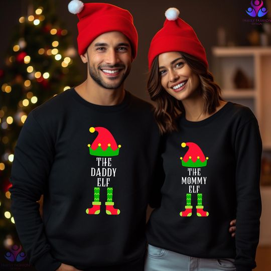 Discover Custom Christmas Matching Sweatshirt, Xmas Family Long Sleeve, Christmas Gift, Personalized Gift, Christmas Outfits