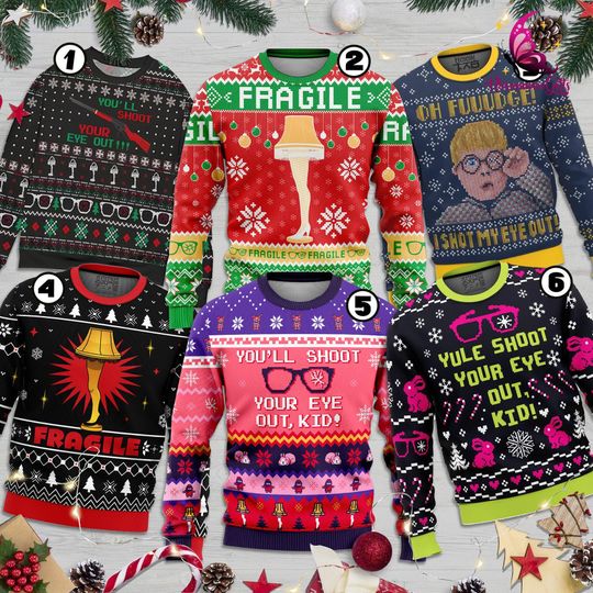 A Christmas Story Ugly Christmas Sweater, A Christmas Story, Leg Lamp