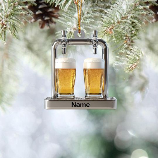 Discover Personalized Bar Beer Tap Christmas Ornament, Bar Beer Tap Xmas Ornament, Bar Pub Hanging Ornament Decor, Beer Lovers Ornament TD-1203-08IY
