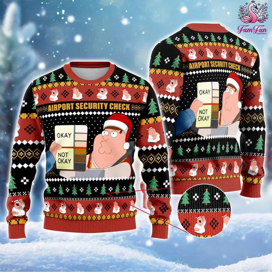 Discover Family Guy Meme Security Check Ugly Christmas Sweater