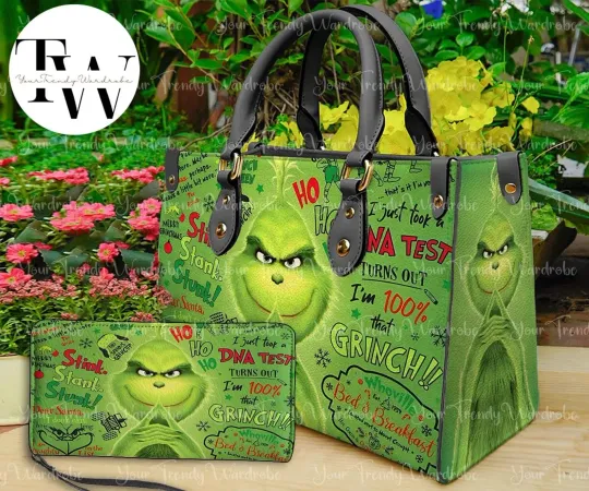 Personalized Funny Character Christmas Leather Handbag for Women