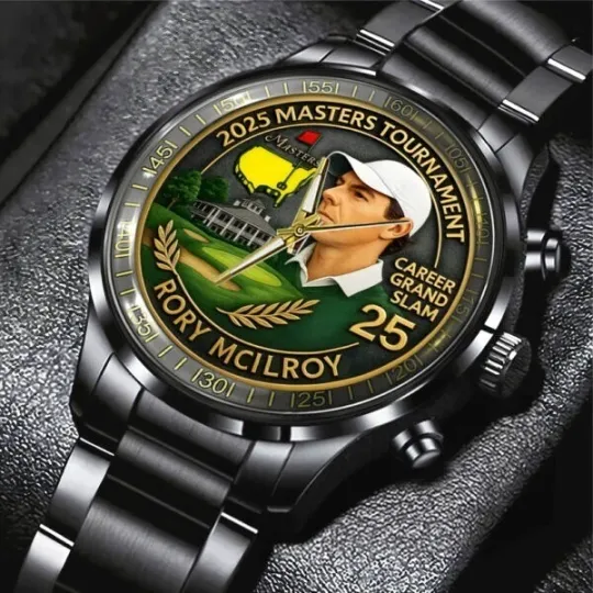 Discover Masters Tournament x Rory McIlroy Black Stainless Steel Watch
