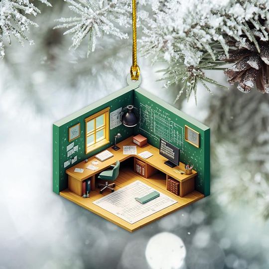 Discover Mathematics Room Christmas Ornament, Mathematics Geometry Ornament, Math Classroom Ornament, Math Teacher Ornament Holiday Gift