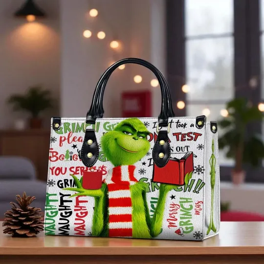 Discover Custom Grin Women's Leather Bag, Grin Lover Handbag