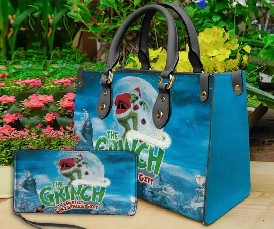 Discover Funny Character Leather Handbag for Women