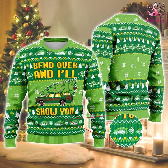 Discover Bend Over and I'll Show You Ugly Christmas Sweater, Christmas Vacation Griswold Sweater