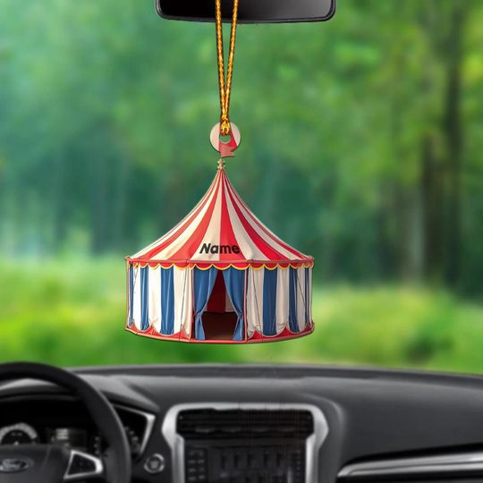 Discover Personalized Circus Tent Ornament, Circus Christmas Ornament Gift, Circus Lovers Ornament Gift, Circus Holiday Ornament Decor ID-1109-UDHW