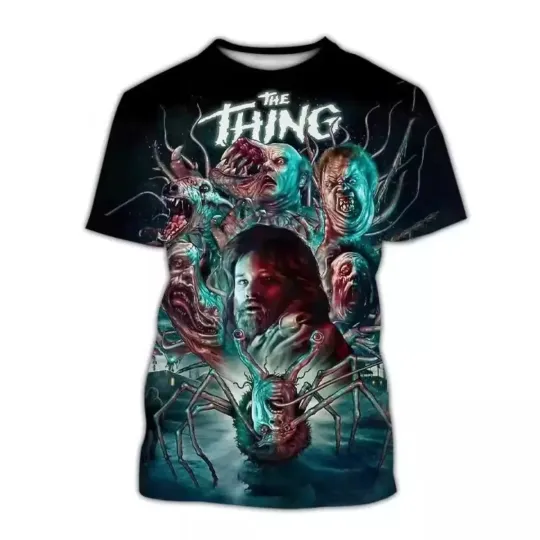 Discover Horror Movie The Thing 3D T-Shirt