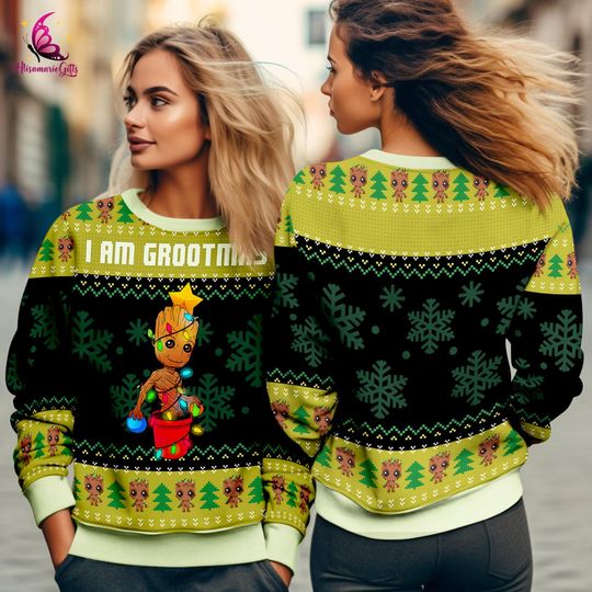 I Am Grootmas Groot Ugly Christmas Sweater, Groot Christmas Sweatshirt