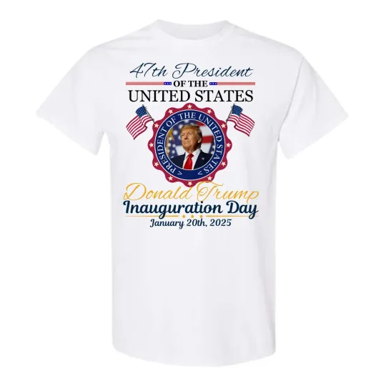 Discover Donald Trump Inauguration Day 2025 T-Shirt MAGA 47th President