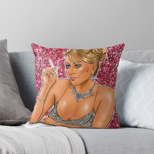 Discover A Christmas Gay Icon Card - Footballer’s Wives ‘Tanya Turner’ Pillow