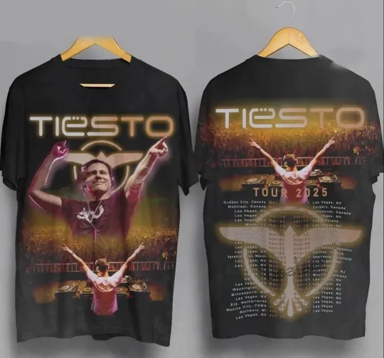 Discover NEW Tiesto Tour Date 2025 AOP 3D T-Shirt
