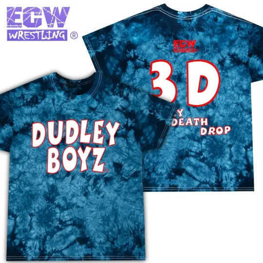 Discover Ec Dudley Boyz3D Death Drop Tie-Dye  3D Invasion Hardcore Shirt S-5XL