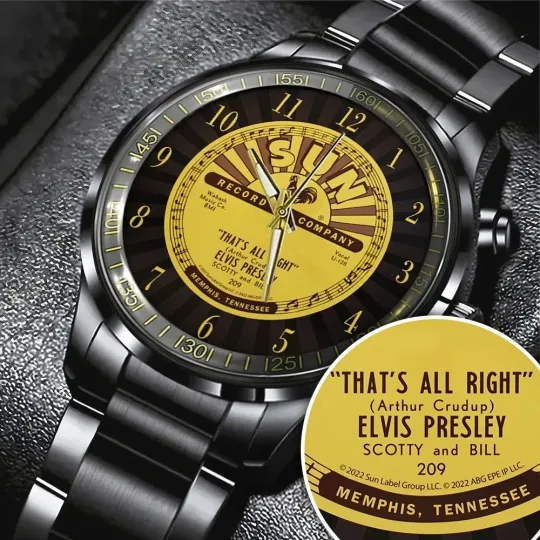Discover Elvis Presley Black Stainless Steel Watch