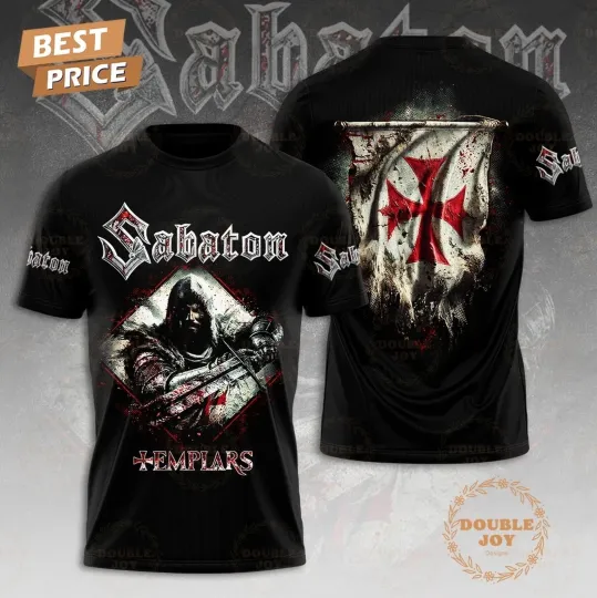 Discover Sabaton Templars 2025 Limited Edition 3D T-Shirt