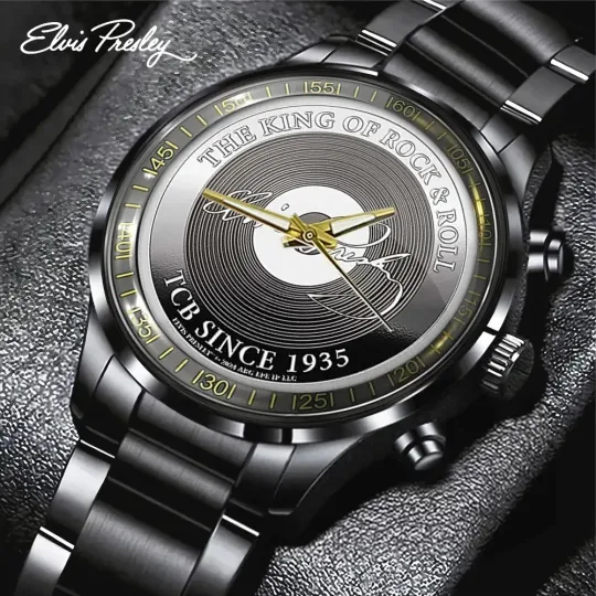 Discover Elvis Presley Black Stainless Steel Watch