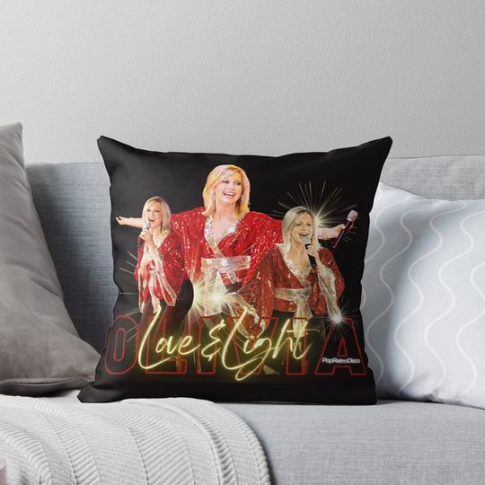 Discover Olivia Newton-John - Love and Light  - By PopRetroDisco Pillow