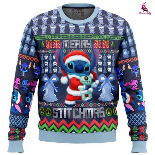 Discover Merry Stitchmas Ugly Christmas Sweater, Stitch Christmas Sweater