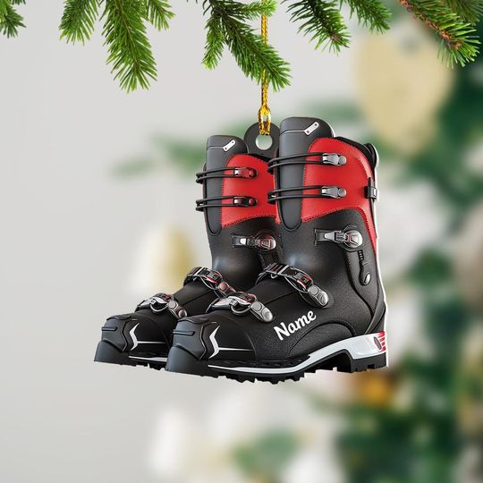 Discover Ski Boot Christmas Light Ornament, Xmas Tree Ornament Decor, Loved Ski Boot Ornament, Christmas Hanging Ornament Gift TD-1011-SPZQ