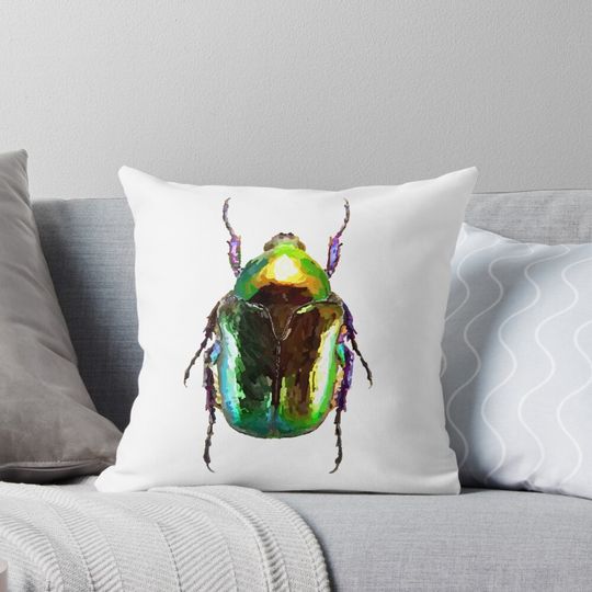 Discover Christmas Beetle Pillow