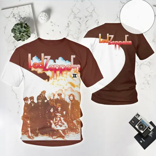Discover LED ZPELIN II Album 3D T-shirt All size S-5XL