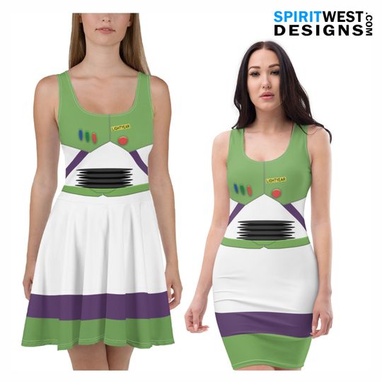 Discover Space Ranger Spaceman Skater Dress or Fitted Dress | Cosplay Bodycon Halloween Costume | Dance Running Plus Sizes Woman's dress up gift