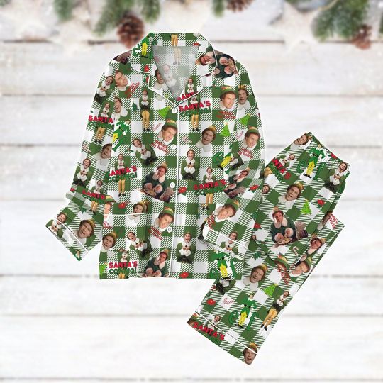 Elf Christmas Pajamas Set, Santa's Coming Women Pajamas, Christmas Movie Buddy Xmas Family Pajamas, The Boys of Winter Holiday Pajamas