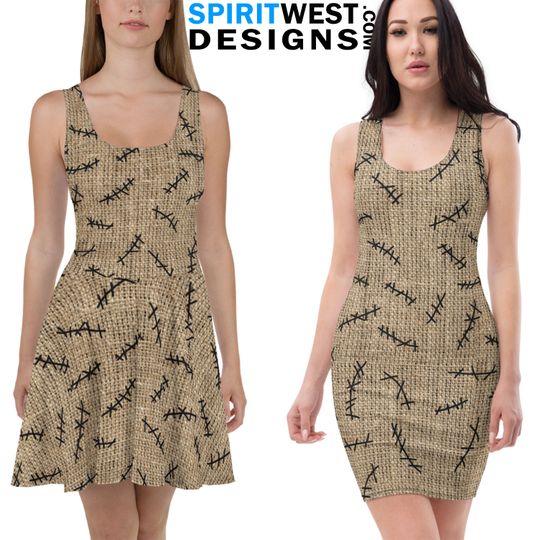Discover Boogie Man Costume Skater Dress | Nightmare Before Christmas Boogeyman Burlap Sack Cosplay Halloween Costume
