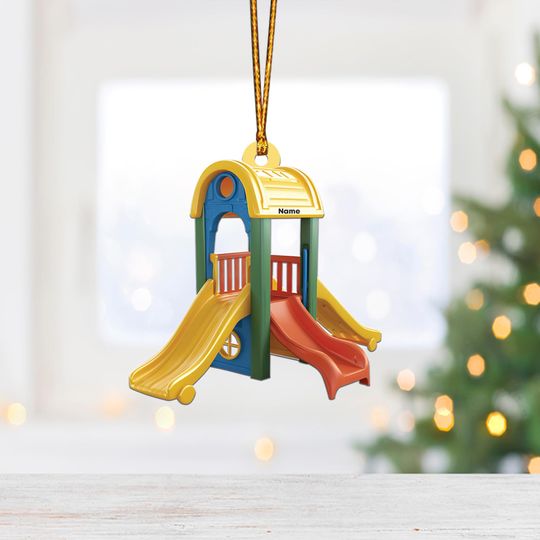 Discover Childs Slide Christmas Ornament, Christmas Tree Decor, Loved Childs Slide Ornament, Hanging Ornament Gift TD-1117-GW00