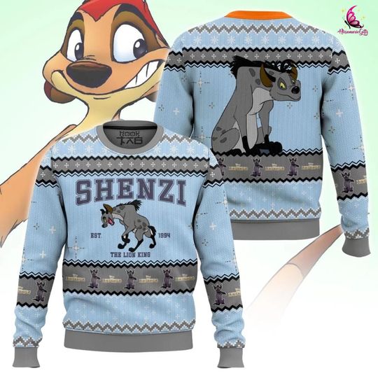 Shenzi The Lion King Ugly Christmas Sweater, Shenzi Christmas Sweater