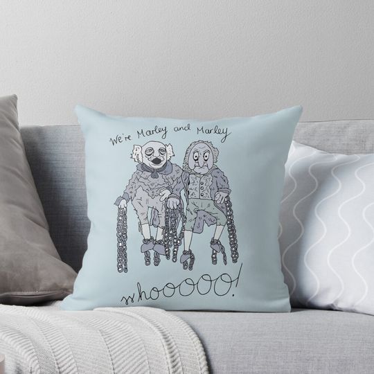 Marley and Marley - Muppet Christmas Carol Pillow