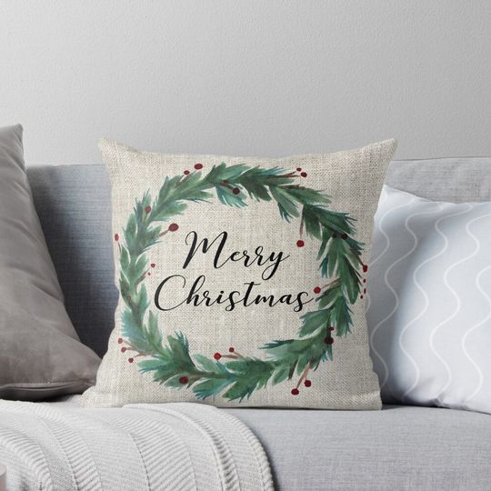 Christmas wreath Pillow