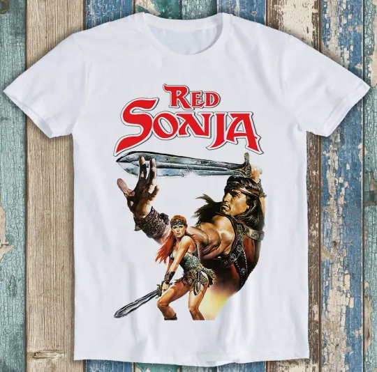 Red Sonia Film Arnold Schwarzenegger Gym T-Shirt
