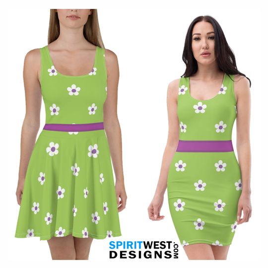 Discover Bonnie Costume Skater Dress Fitted Bodycon Dress | Toy Story Cosplay Halloween Costume | Plus Size Costume Dance Running Costume Activewear