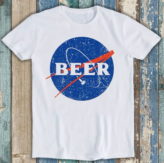 Discover Nasa Beer Logo Beers in Space Funny Meme Gift Tee T Shirt M1415