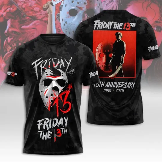Discover Friday the 13th 3D T-Shirt Unisex T-Shirt 3D, gift for fans, gift for Halloween