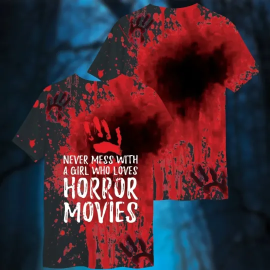 Discover Bloody Halloween Theme 3D All Over Print T-shirt - AOP T-shirt2