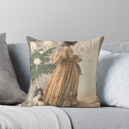 Discover Vintage Victorian Christmas Pillow