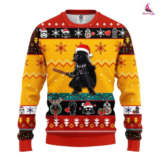 Discover Darth Vader Ugly Sweater | Darth Vader Christmas Ugly Sweater | Darth Vader Sweater