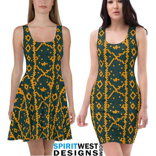 Discover Snake Skin Skater Dress or Fitted Dress | Safari Cosplay Bodycon Halloween Costume | Animal Print | Woman Teen Costume