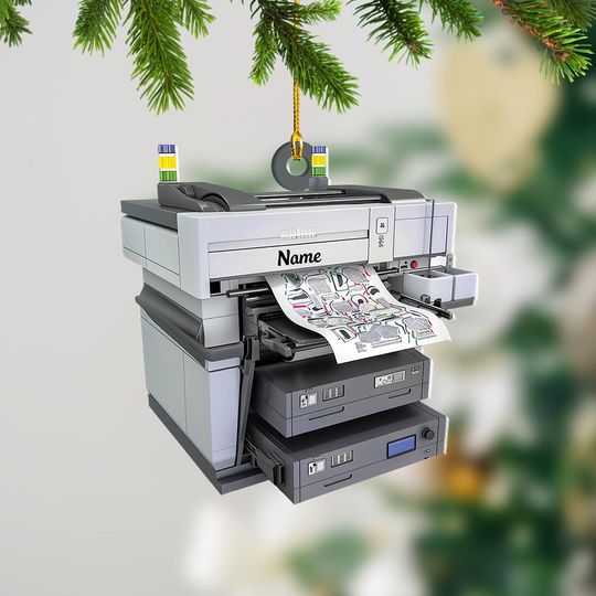 Discover Copier Cartridge Printing Machine Christmas Ornament, Copier Printing Gift Ornament, Electronic Device Copy Machine Ornament TD-1021-AYWY