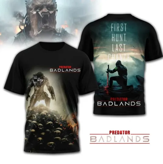 Discover Predator Badlands First Hunt Last Chance AOP 3D T-Shirt
