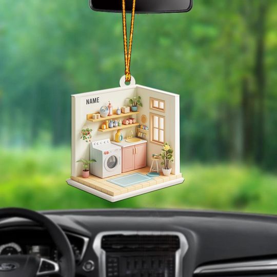 Discover Personalized Laundry Ornament, Washing Machine Christmas Ornament, Laundry Room Ornament, Laundry Room Decor ID-1126-ISDS