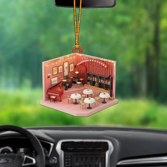 Discover Custom Music Room Christmas Ornament, Music Room Ornament, Bar Ornament, Musician Ornament Gift, Music Studio Decor ID-1126-S4AF