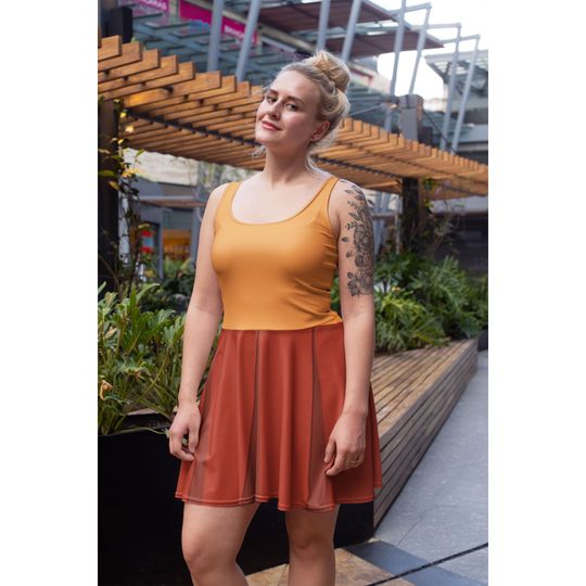 Mystery Machine Detective Velma Costume Party Dress Skater