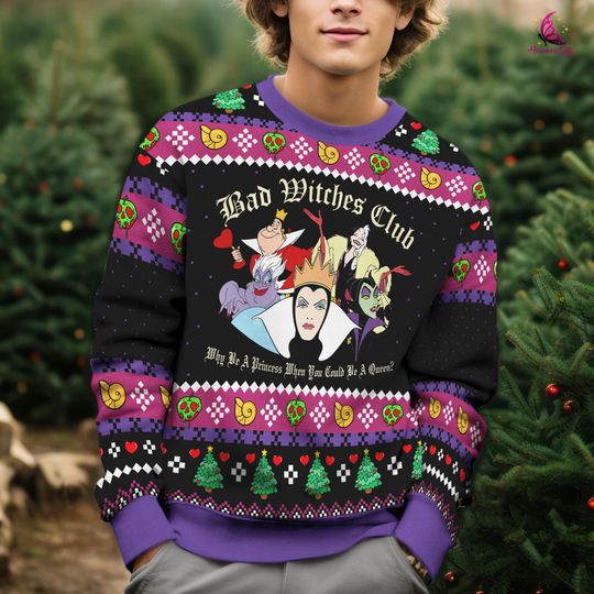 Villains Squad Ugly Christmas Sweater, Christmas Gift, Xmas Sweater