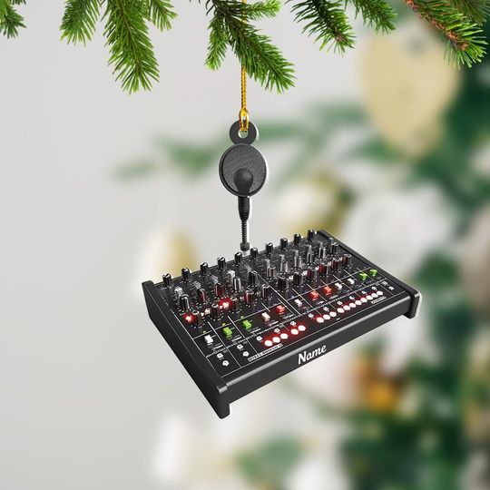 Discover Digital Audio Mixer Christmas Ornament, Xmas Tree Decor, Loved Digital Audio Mixer Ornament, Christmas Ornament Gift