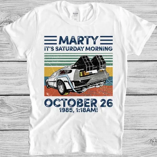 Discover Marty McFly Doc Brown Back to the Future Cult Movie T-Shirt