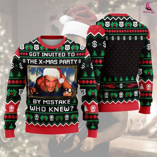 Die Hard Ugly Sweatshirt, John McClane Christmas Sweatshirt