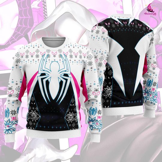 Spider Gwen Ugly Xmas Sweater | Spiderwoman Christmas Sweater